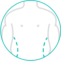 Ícone de corpo de homem em cinzento