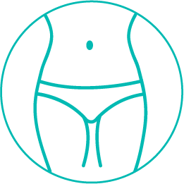 Ícone de corpo de mulher em verde